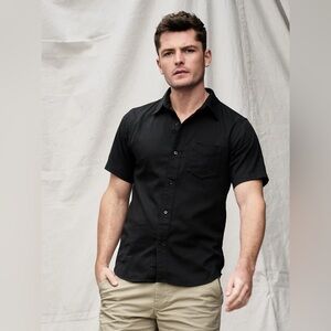 Buck Mason - Size Small - DRAPED TWILL S/S ONE POCKET SHIRT